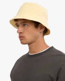 Organic Cotton Bucket Hat - Soft Yellow