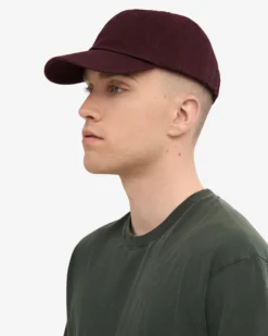 Organic Cotton Cap - Oxblood Red