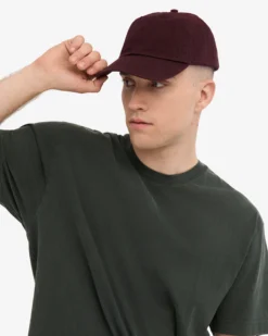 Organic Cotton Cap - Oxblood Red