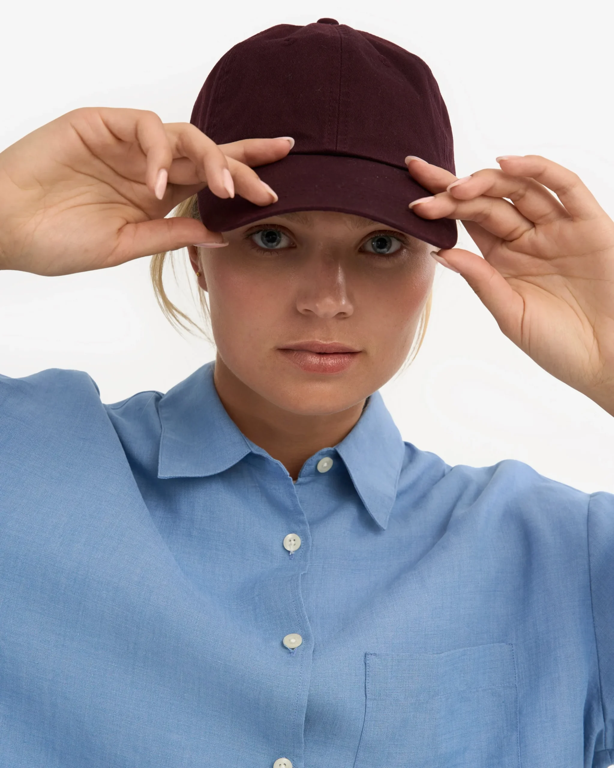 Organic Cotton Cap - Oxblood Red