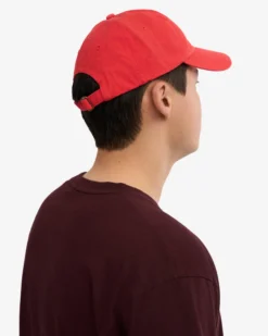 Organic Cotton Cap - Red Tangerine