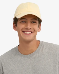 Organic Cotton Cap - Soft Yellow