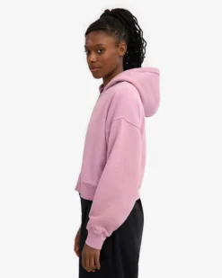 Organic Crop Zip Hood - Cherry Blossom