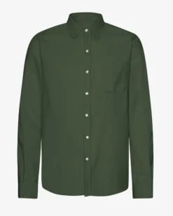 Organic Flannel Shirt - Hunter Green