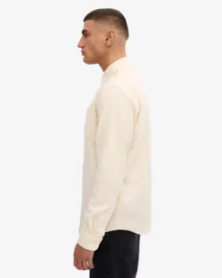 Organic Flannel Shirt - Ivory White