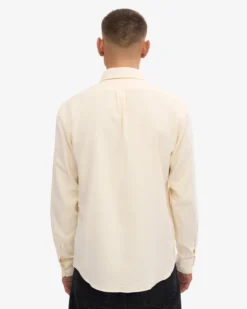 Organic Flannel Shirt - Ivory White