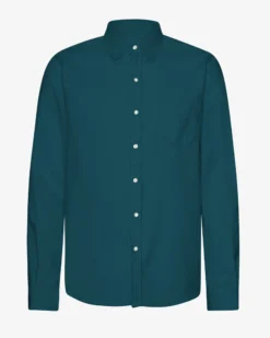 Organic Flannel Shirt - Ocean Green