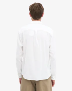 Organic Flannel Shirt - Optical White