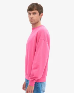 Organic Oversized Crew - Bubblegum Pink
