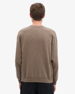 Organic Oversized Crew - Cedar Brown