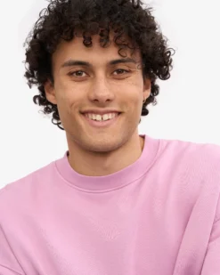 Organic Oversized Crew - Cherry Blossom