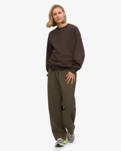 Organic Oversized Crew - Coffee Brown