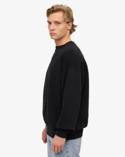Organic Oversized Crew - Deep Black