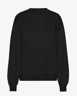 Organic Oversized Crew - Deep Black