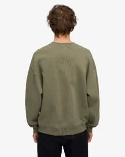Organic Oversized Crew - Dusty Olive
