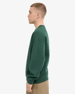 Organic Oversized Crew - Emerald Green