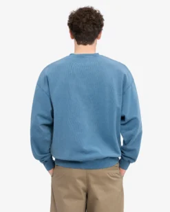 Organic Oversized Crew - Faded Indigo