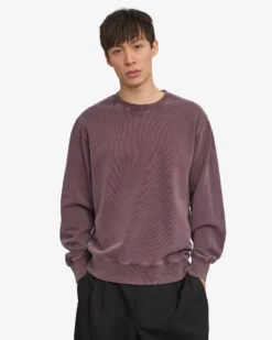Organic Oversized Crew - Faded Grape