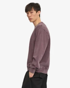 Organic Oversized Crew - Faded Grape