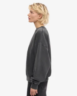Organic Oversized Crew - Faded Black