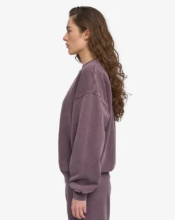 Organic Oversized Crew - Faded Grape
