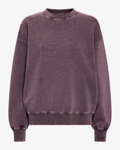 Organic Oversized Crew - Faded Grape