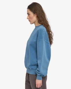 Organic Oversized Crew - Faded Indigo