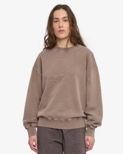 Organic Oversized Crew - Faded Khaki
