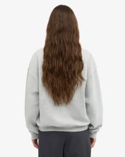 Organic Oversized Crew - Faded Grey
