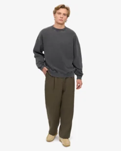 Organic Oversized Crew - Faded Black
