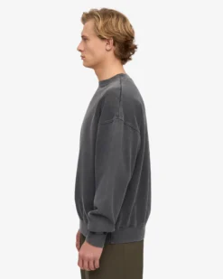 Organic Oversized Crew - Faded Black