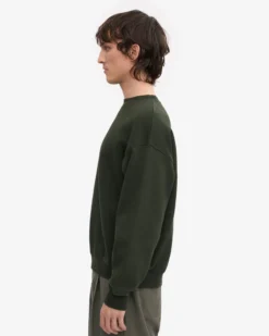 Organic Oversized Crew - Hunter Green