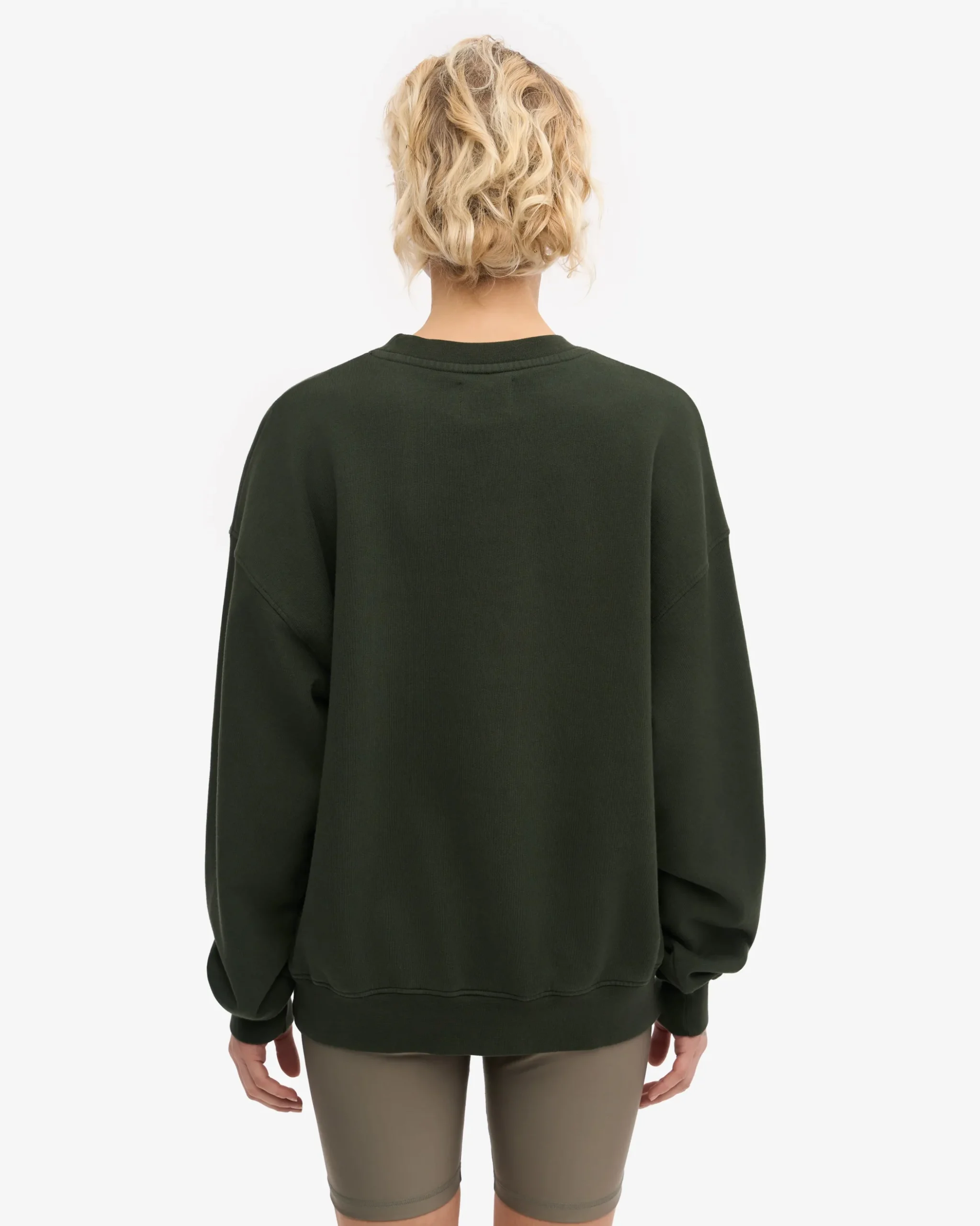 Organic Oversized Crew - Hunter Green