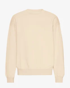 Organic Oversized Crew - Ivory White