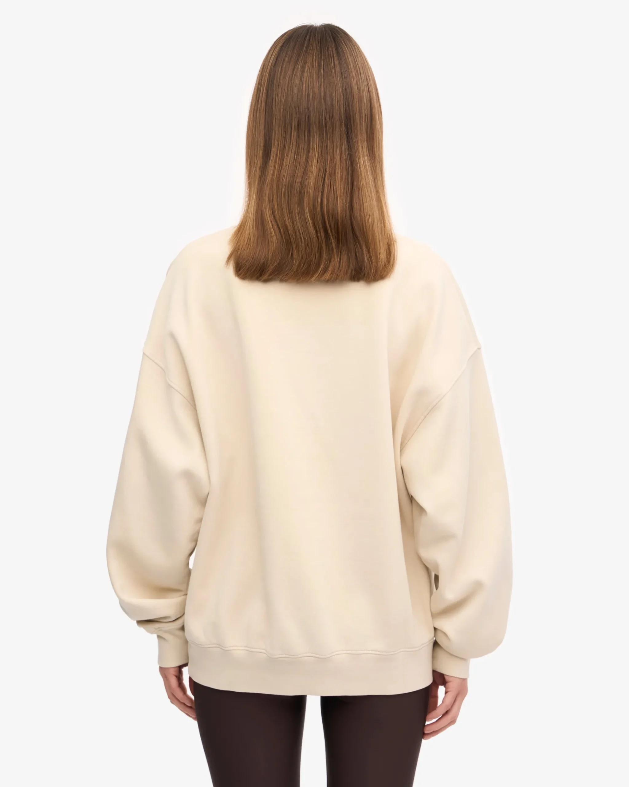 Organic Oversized Crew - Ivory White