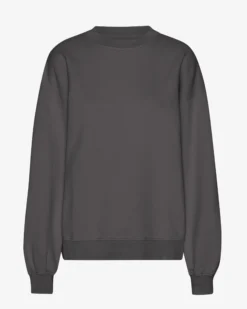 Organic Oversized Crew - Lava Grey