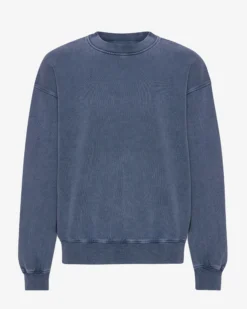 Organic Oversized Crew - Neptune Blue