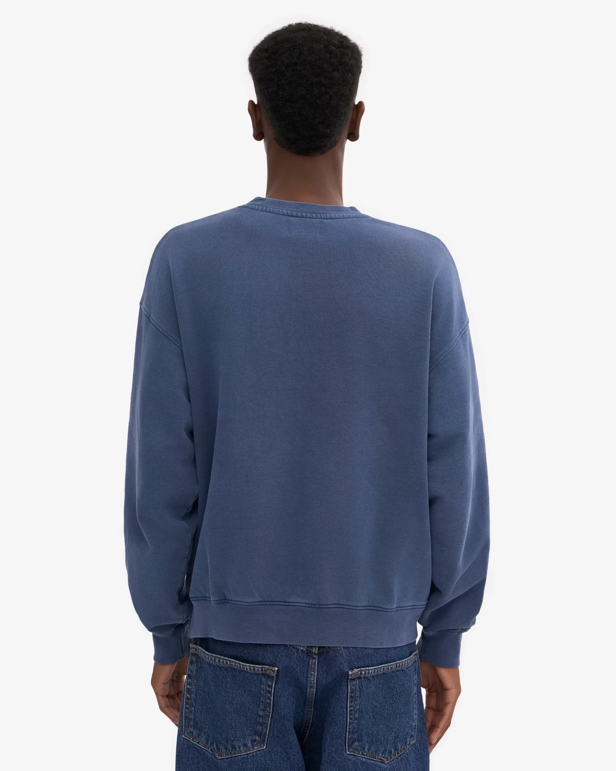 Organic Oversized Crew - Neptune Blue