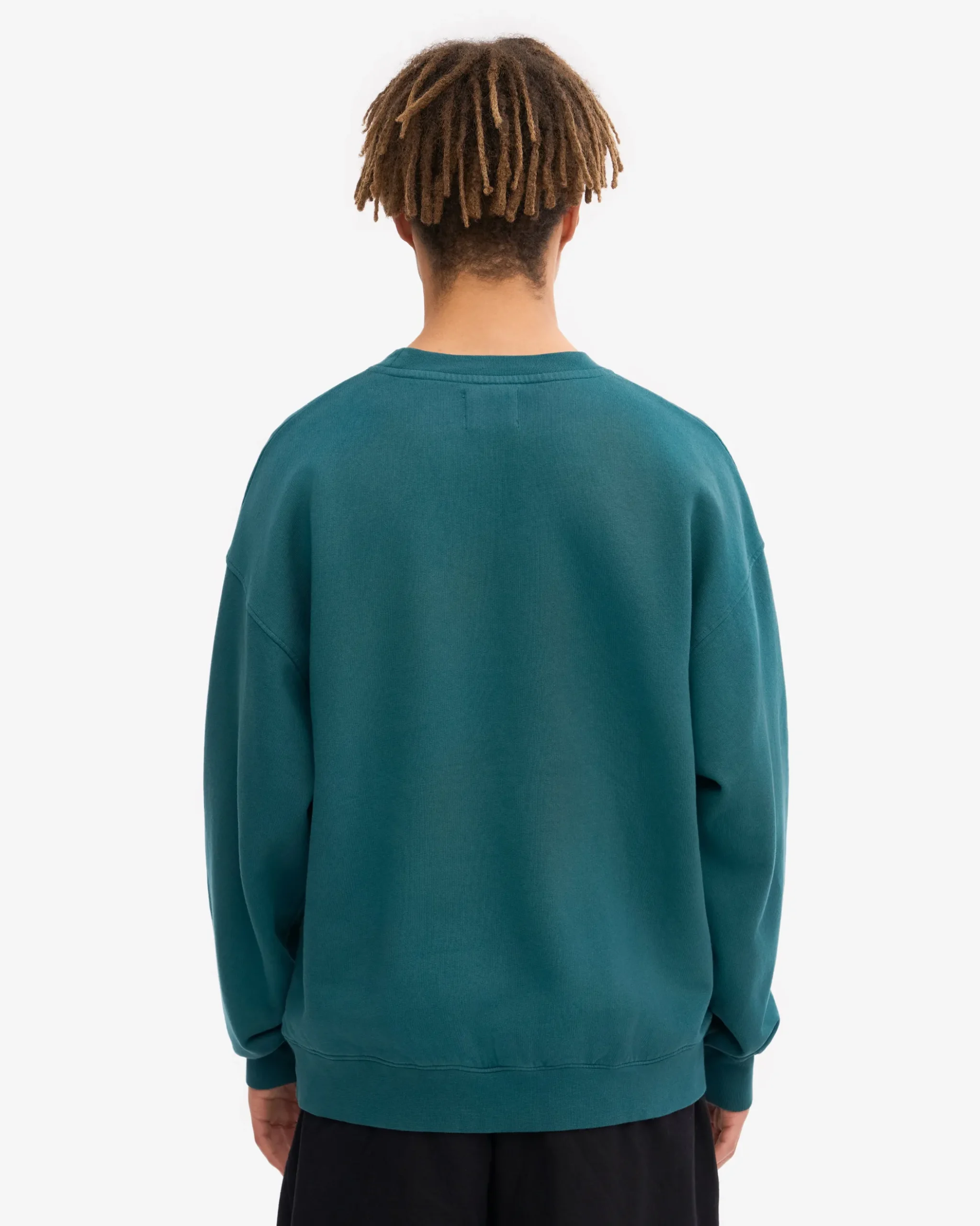 Organic Oversized Crew - Ocean Green
