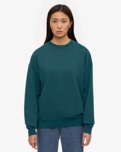 Organic Oversized Crew - Ocean Green