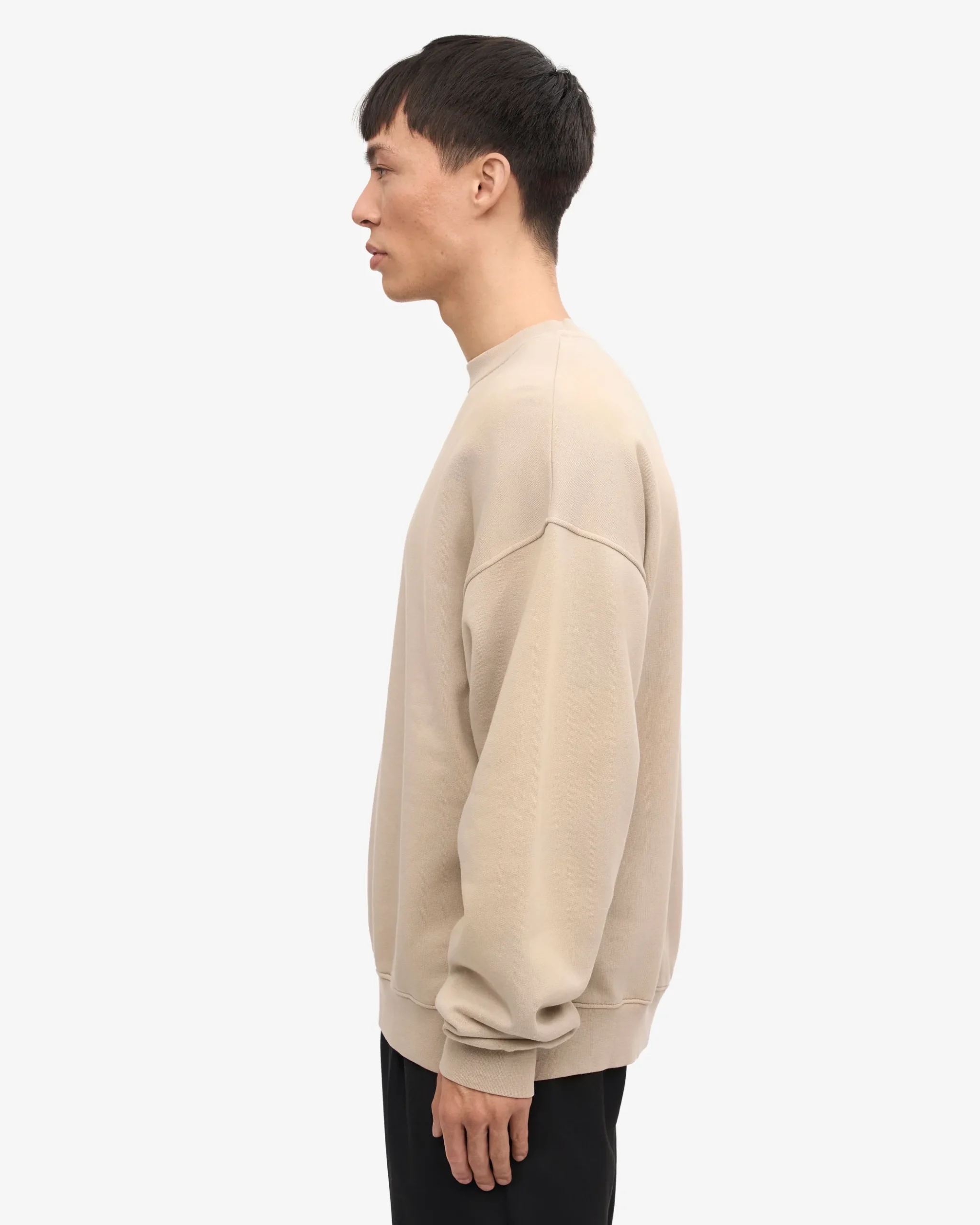 Organic Oversized Crew - Oyster Grey