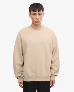 Organic Oversized Crew - Oyster Grey