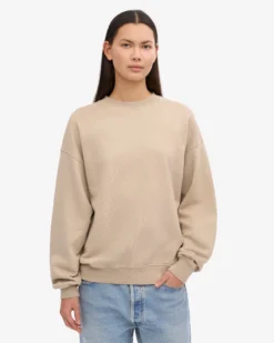 Organic Oversized Crew - Oyster Grey