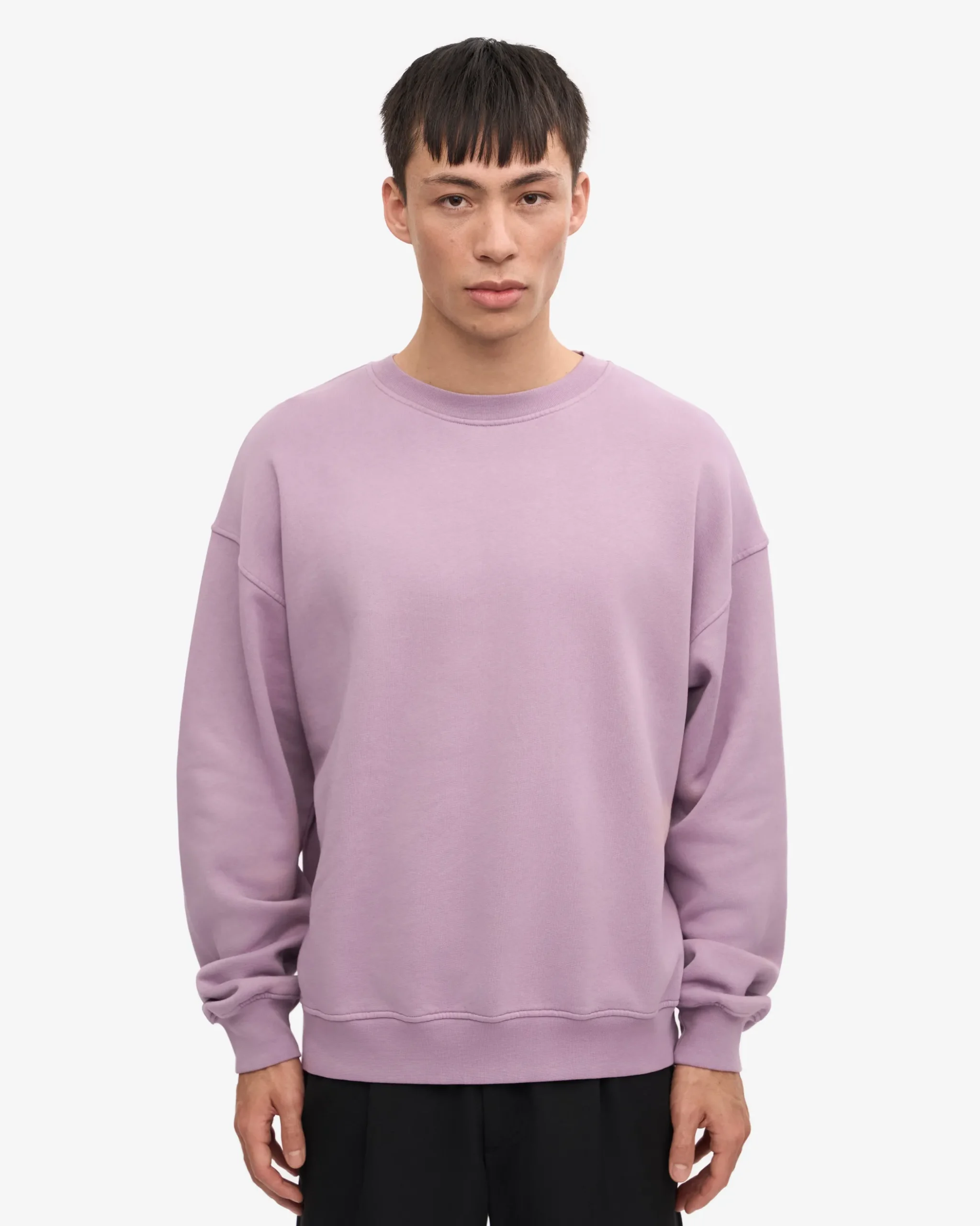 Organic Oversized Crew - Pearly Purple