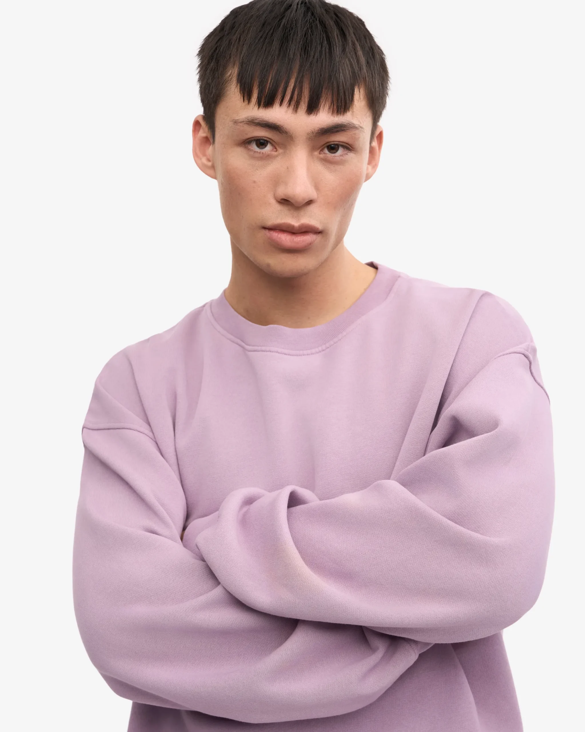 Organic Oversized Crew - Pearly Purple