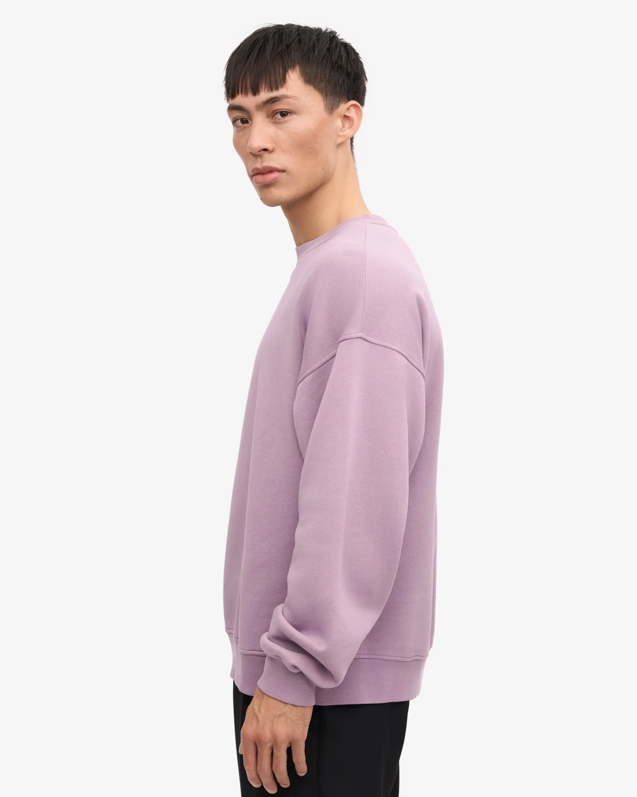 Organic Oversized Crew - Pearly Purple