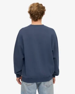 Organic Oversized Crew - Petrol Blue