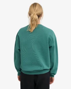 Organic Oversized Crew - Pine Green