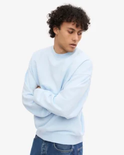 Organic Oversized Crew - Polar Blue