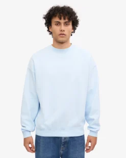 Organic Oversized Crew - Polar Blue